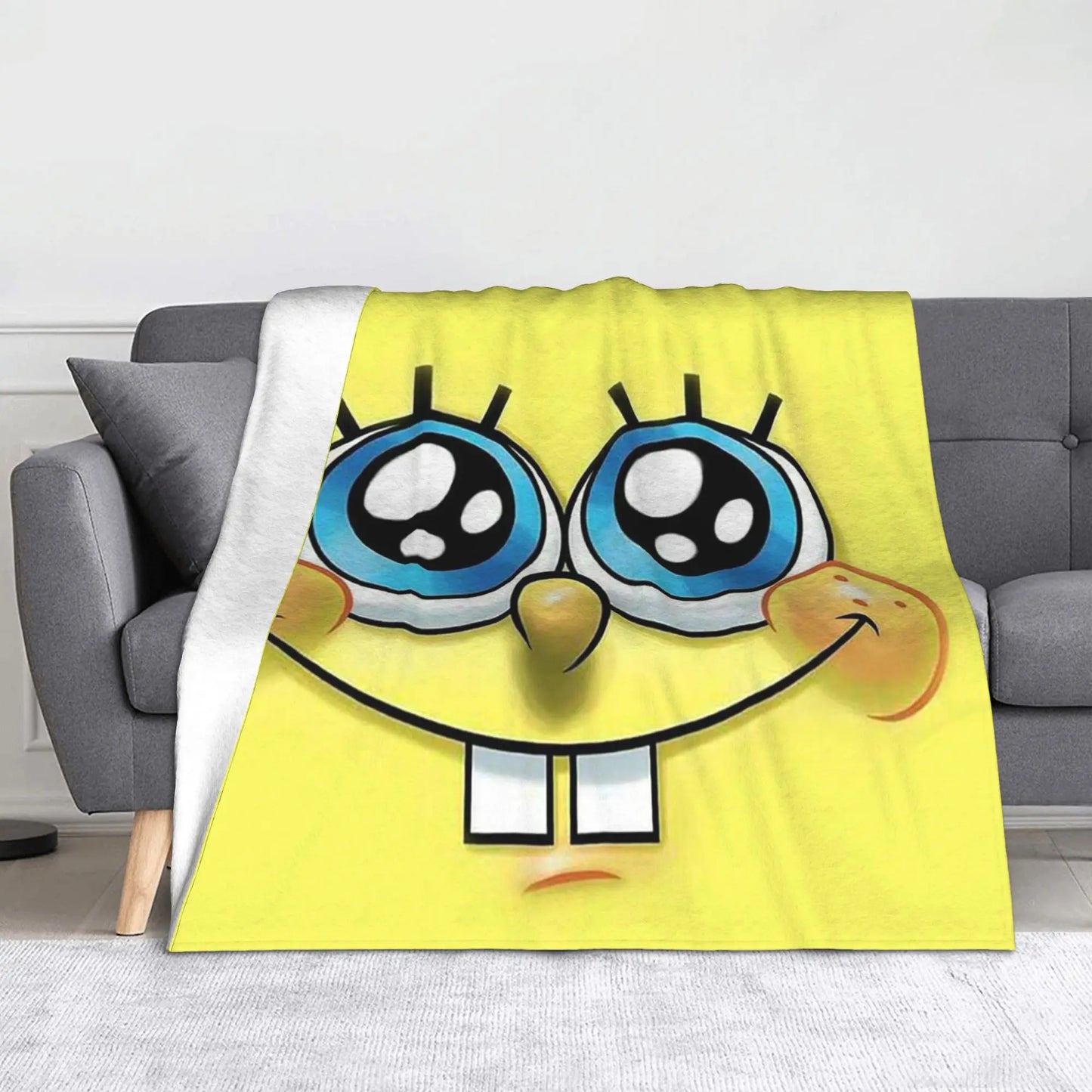 Plaid Bob l'Éponge : Bob aux yeux étincelants