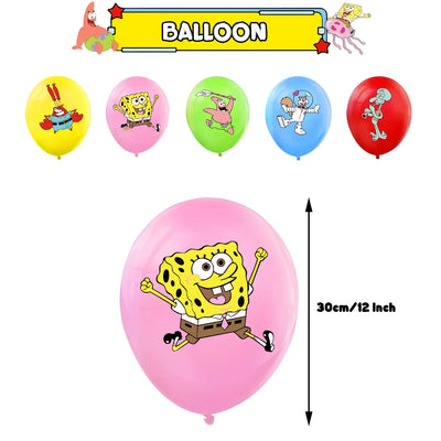 Ballons Bob l'Éponge : set multicolore