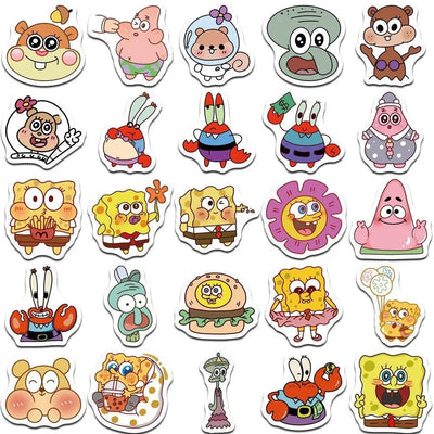 Stickers Bob l'Éponge : lot mixte de 100 à 1000 pièces