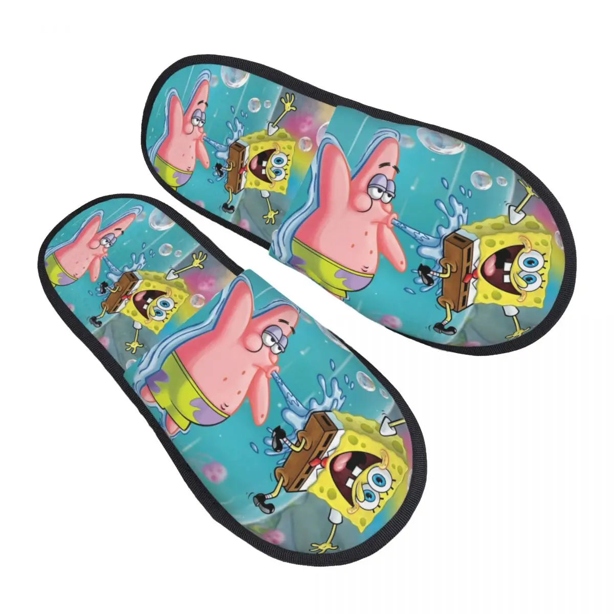 Chaussons Bob l'Éponge : duo fun avec Patrick