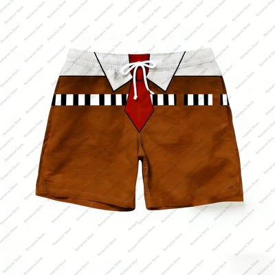 Short de bain Bob l'Éponge : motif tenue carrée