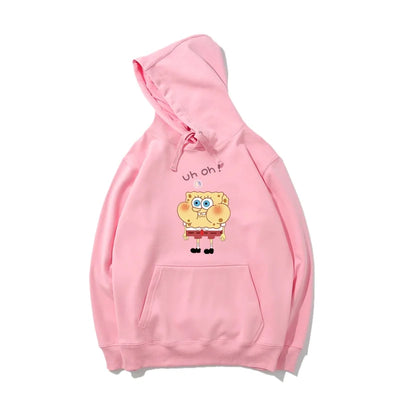 Hoodie rose Bob l'Éponge : style mignon