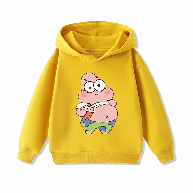 Pull jaune Patrick l'Étoile : snack time