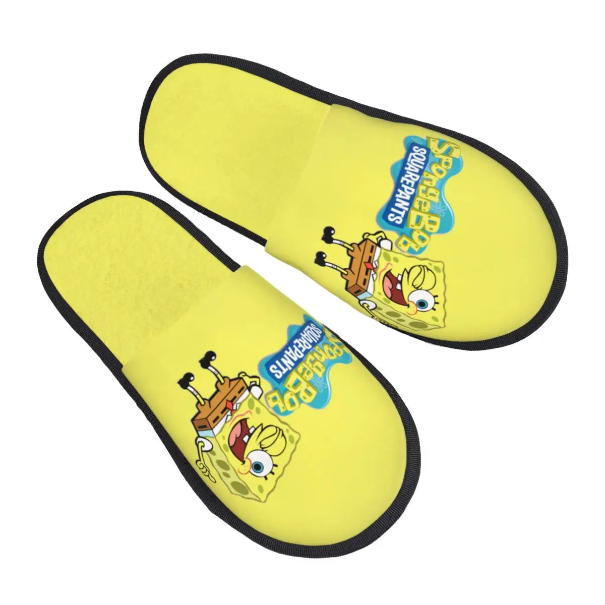 Chaussons Bob l'Éponge : sourire éclatant