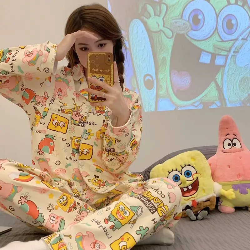 SpongeBob Schlafanzug – Damen Home Wear Set