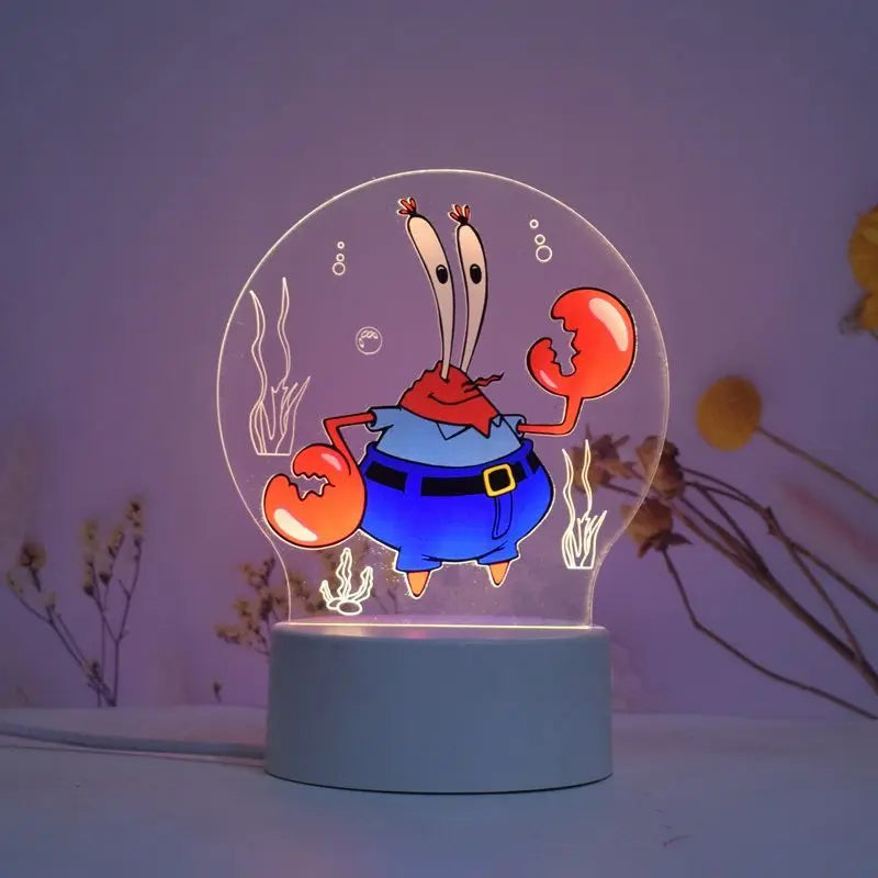 Lampe déco Mr. Krabs : le capitaine du Crabe Croustillant