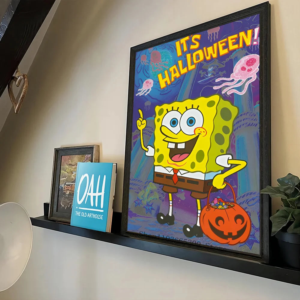 Poster Bob l'Éponge : édition spéciale Halloween