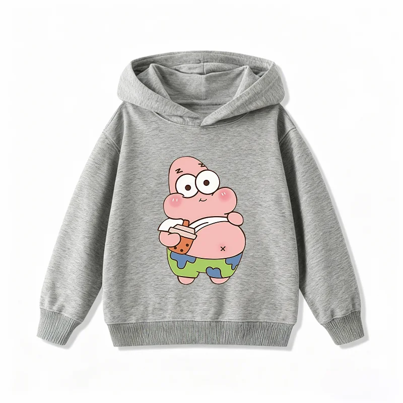 Sweat gris Patrick : il a trop mangé