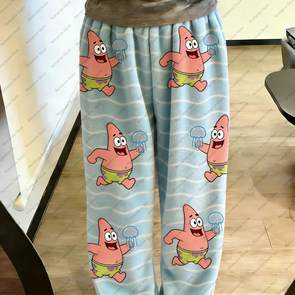 Spongebob Pyjamahose – Ananas-Muster Blau
