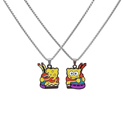 Spongebob Pärchen-Halsketten – Duo Anhänger