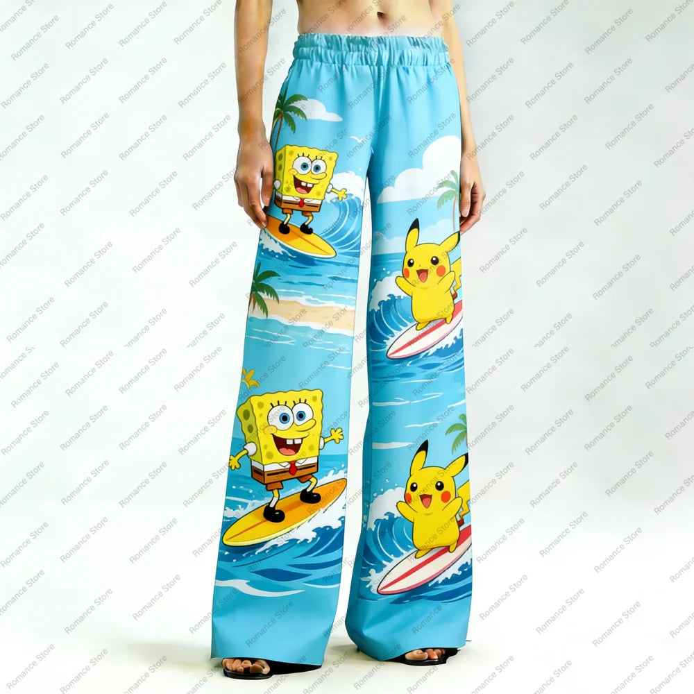Spongebob Schwammkopf-Hose – Allover-Bob-Muster
