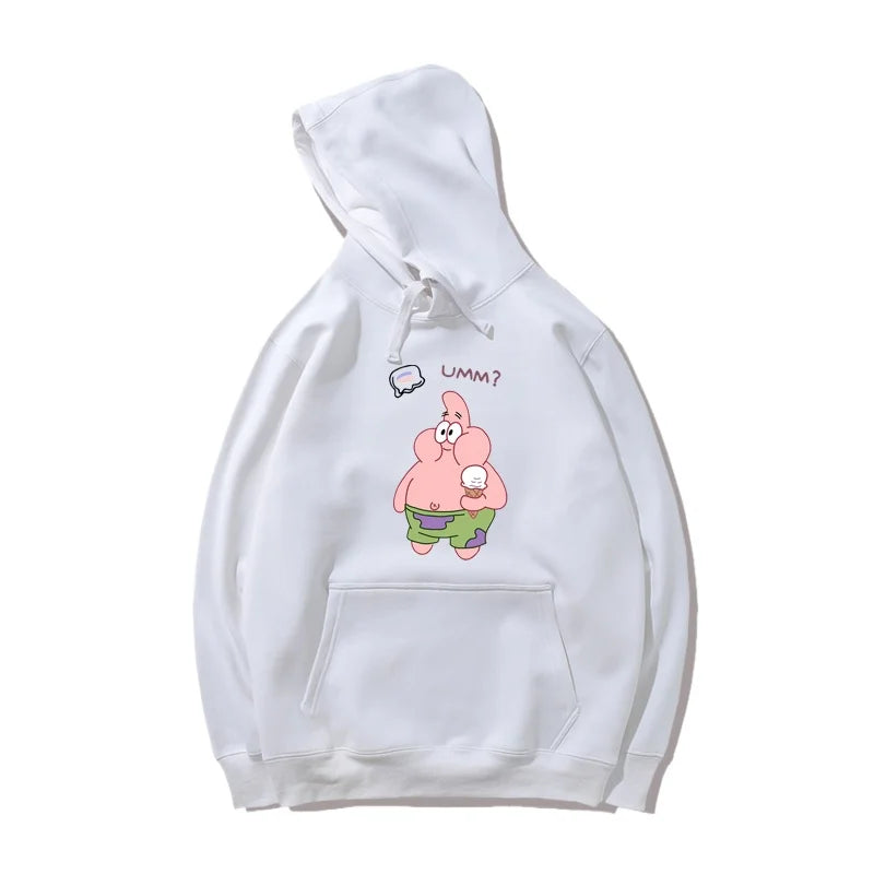 Sweat blanc Patrick : miam miam