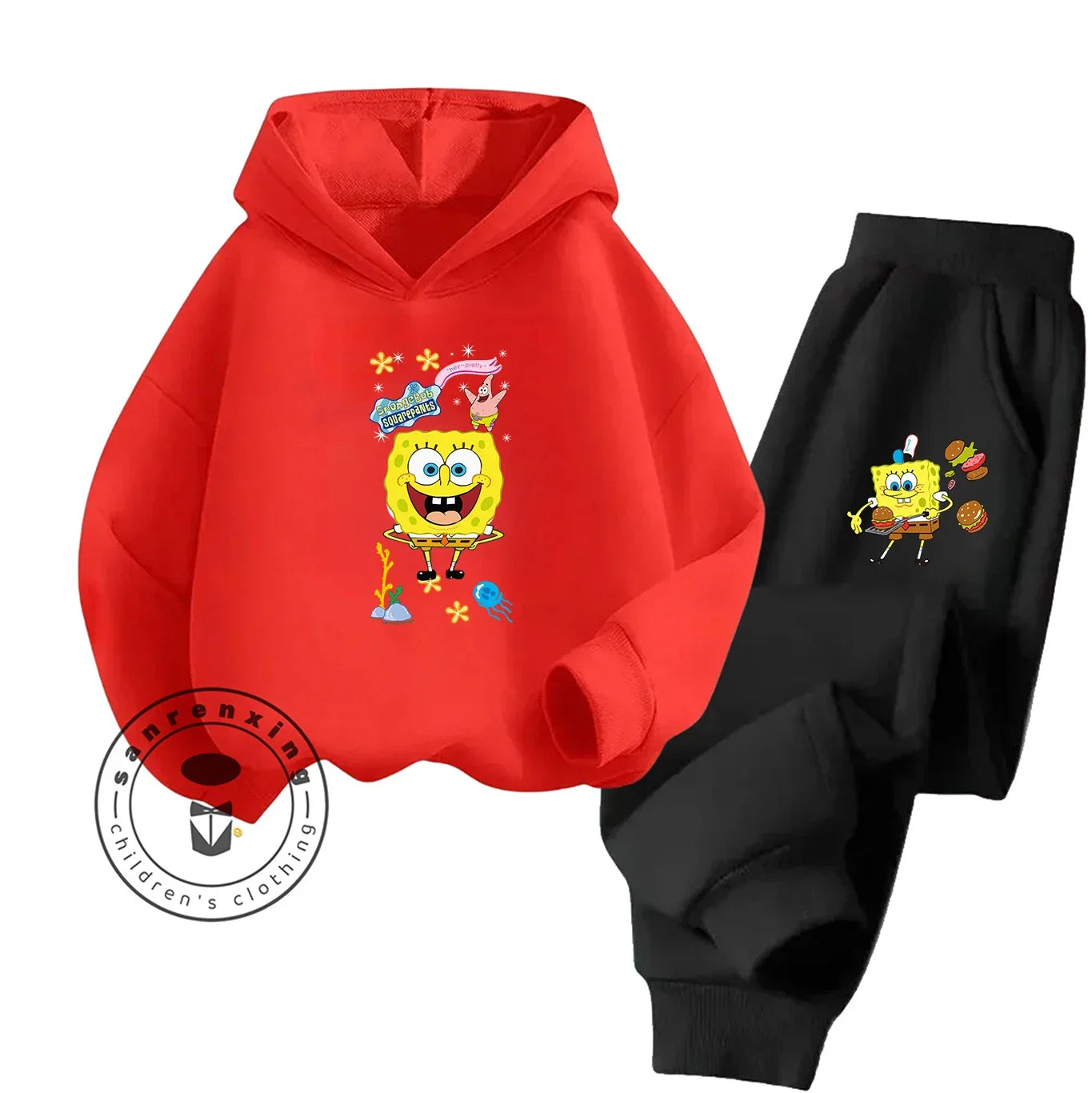 SpongeBob Sportanzug – Gelb & schwarze Hose