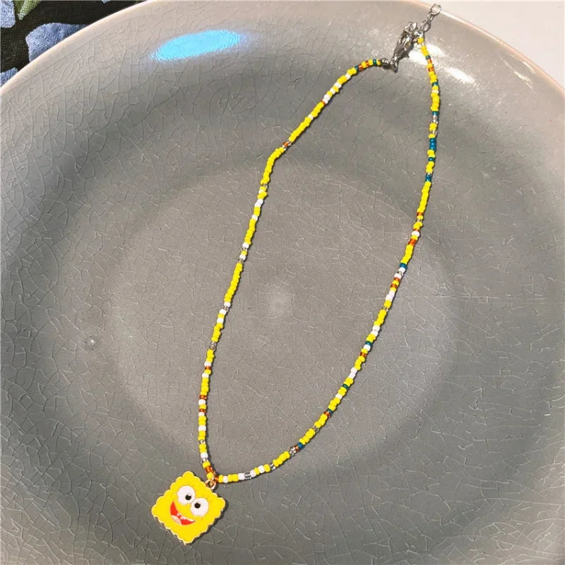 Halskette SpongeBob Perlen – Kawaii-Stil