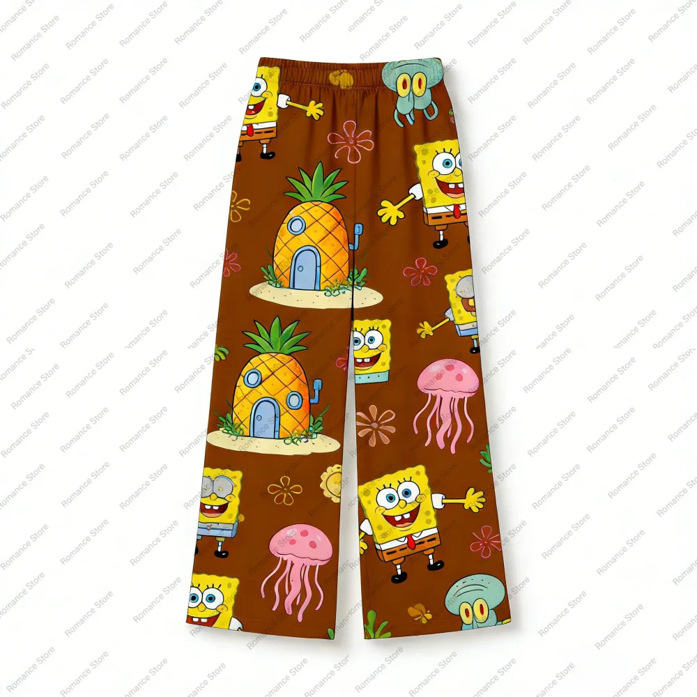 Pantalon de pyjama Bob l'Éponge : motif ananas et fonds marins