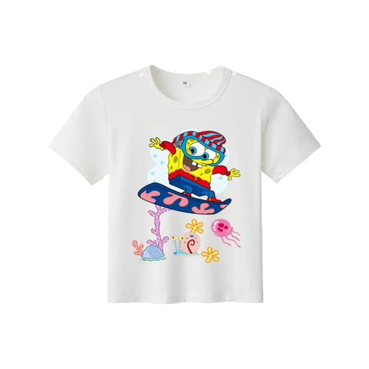 T-shirt Bob l'Éponge : surf fun