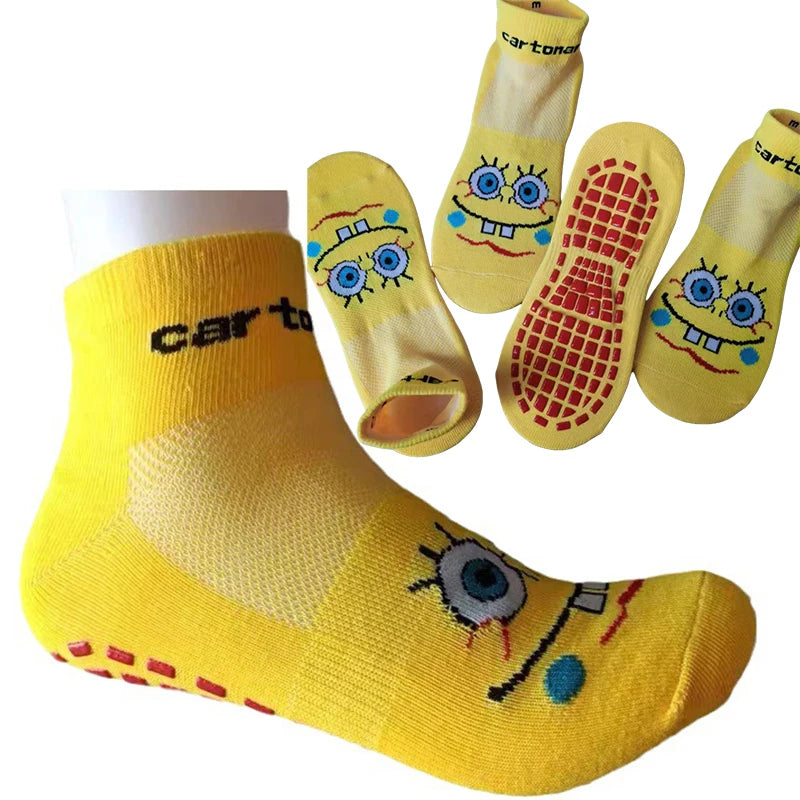 Chaussettes Bob l'Éponge : motif rayé