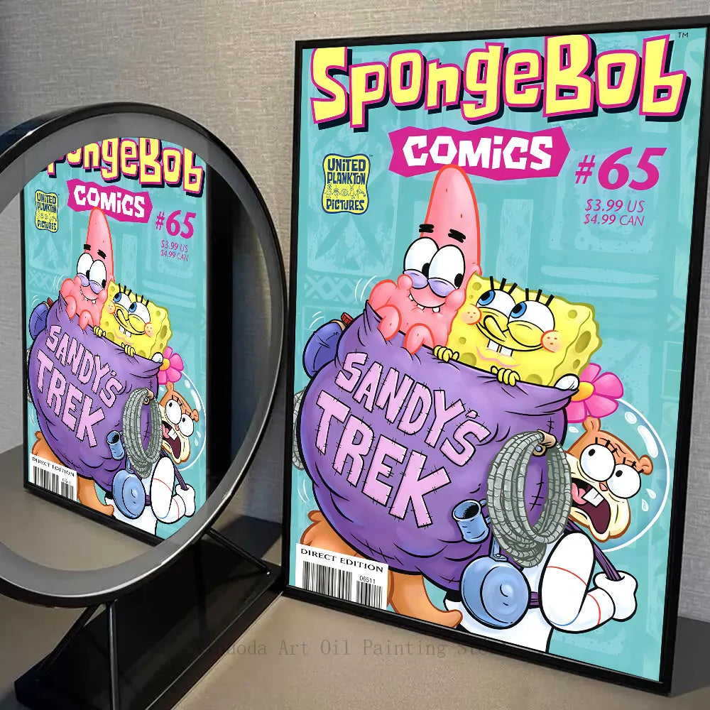 Poster Bob l'Éponge : l'expédition de Sandy en comics
