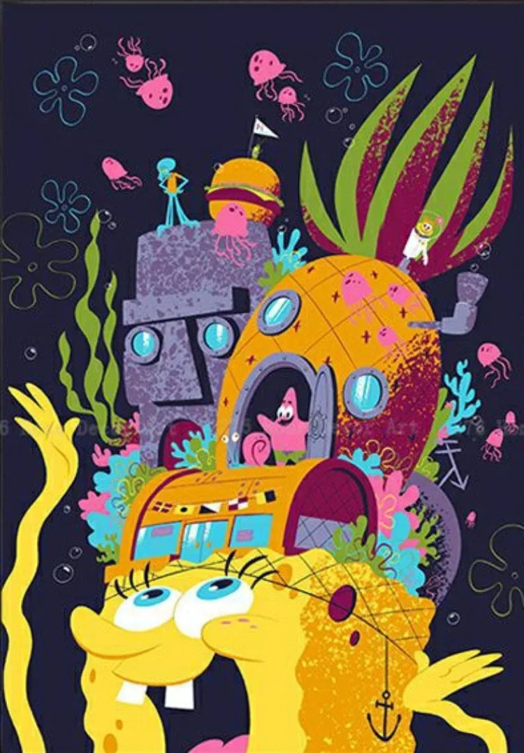 Diamond Painting Spongebob Schwammkopf - Geburtstag