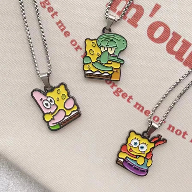 Spongebob Pärchen-Halsketten – Duo Anhänger