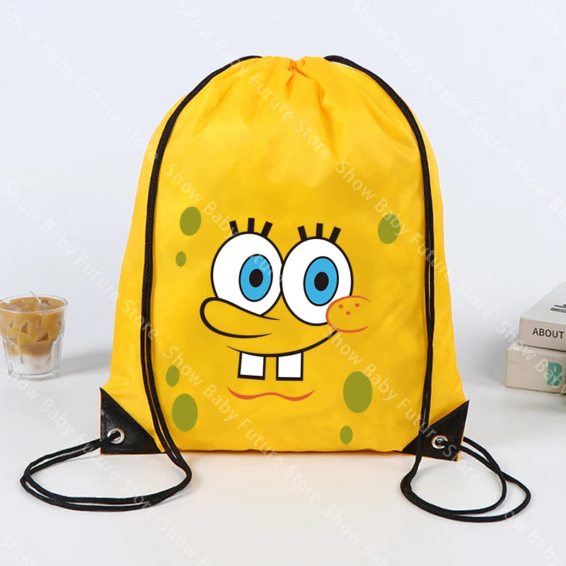 SpongeBob Rucksack – Gelber Kordelzug-Turnbeutel