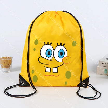 SpongeBob Rucksack – Gelber Kordelzug-Turnbeutel