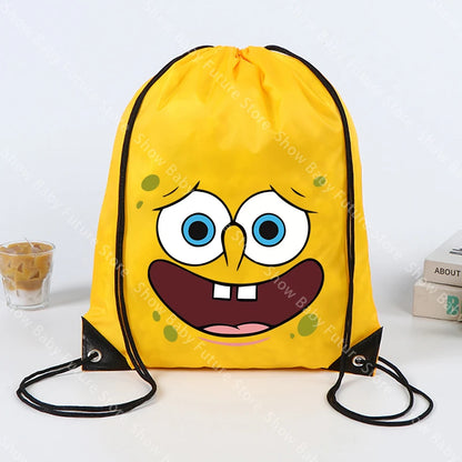SpongeBob Rucksack – Gelber Kordelzug-Turnbeutel