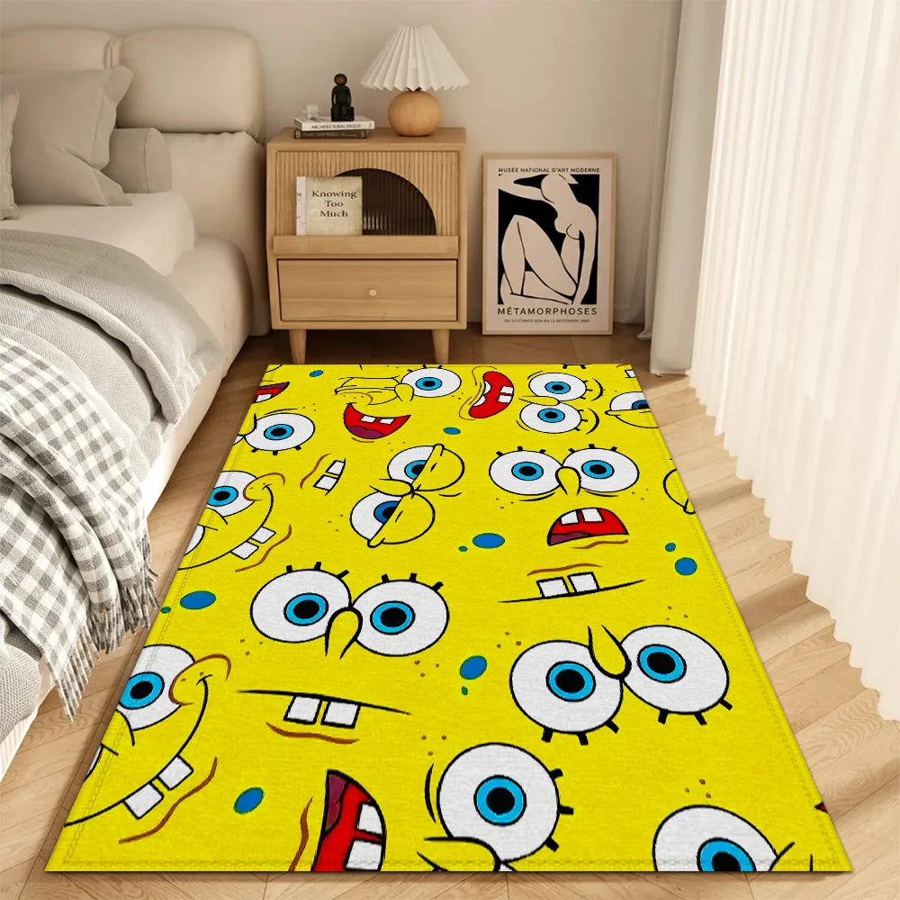 Tapis Bob l'Éponge : motif multi-expressions