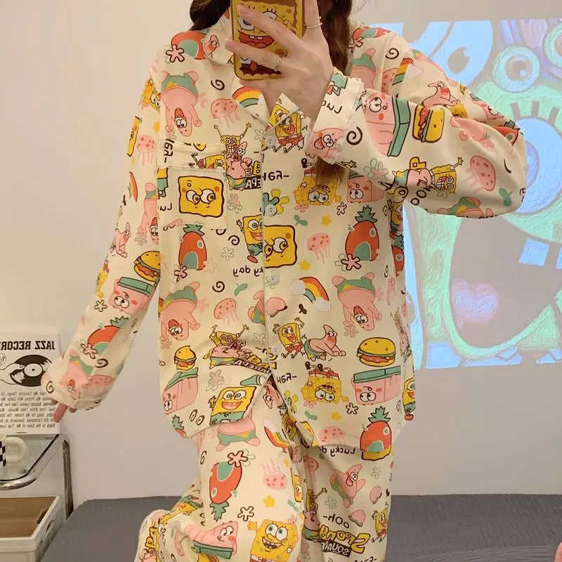 SpongeBob Schlafanzug – Damen Home Wear Set