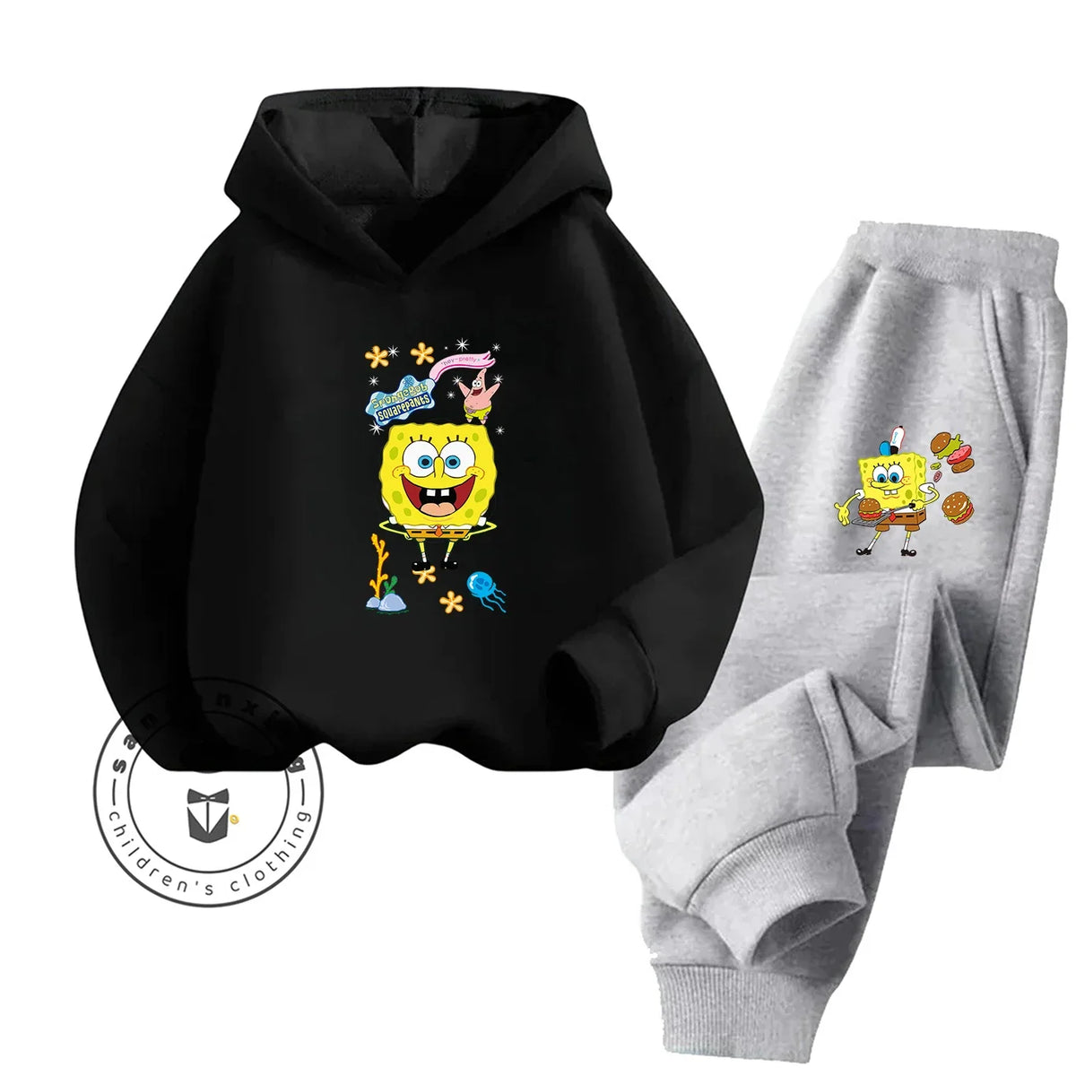 Bob der Schwamm-Jogginganzug für Kinder – Leuchtendes Gelb