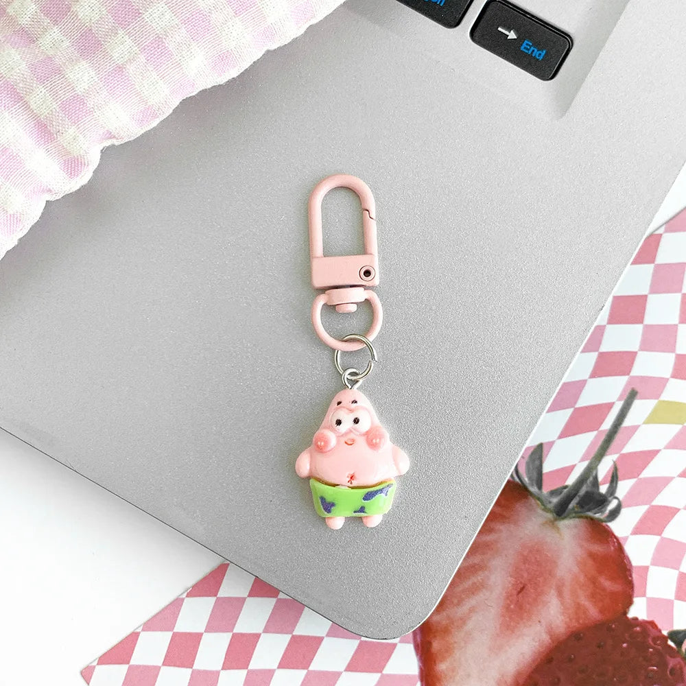 Schlüsselanhänger SpongeBob Schwammkopf - Karabiner Farbig