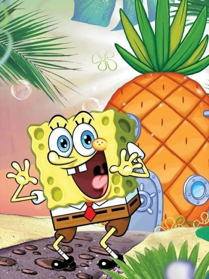 Diamond Painting Spongebob Schwammkopf - Geburtstag