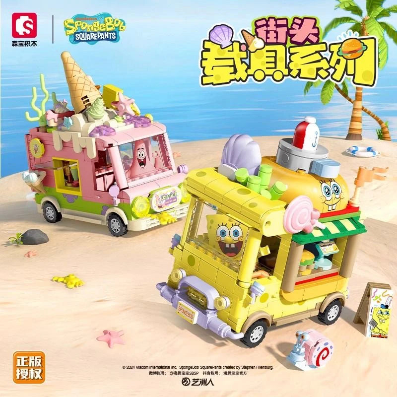 Jeu de blocs Bob l'Éponge : food truck de plage