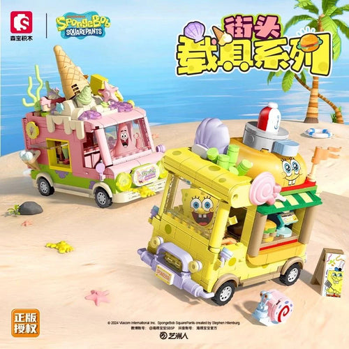 Jeu de blocs Bob l'Éponge : food truck de plage