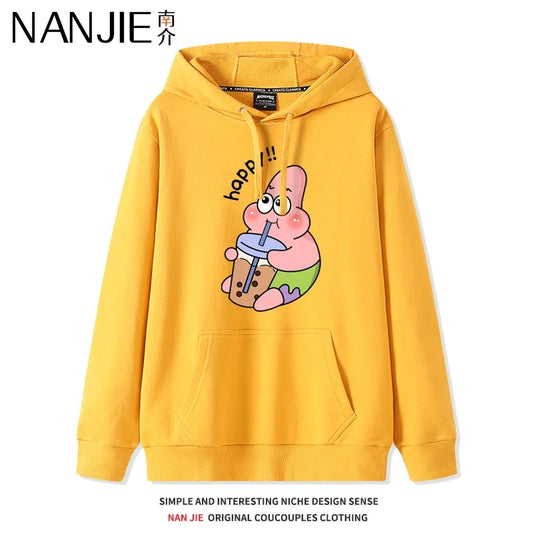 Sweatshirt Gelb Patrick der Seestern - Mittagspause