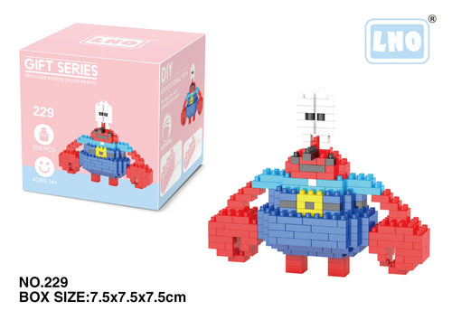 Figurine nanobloc à construire : Capitaine Krabs