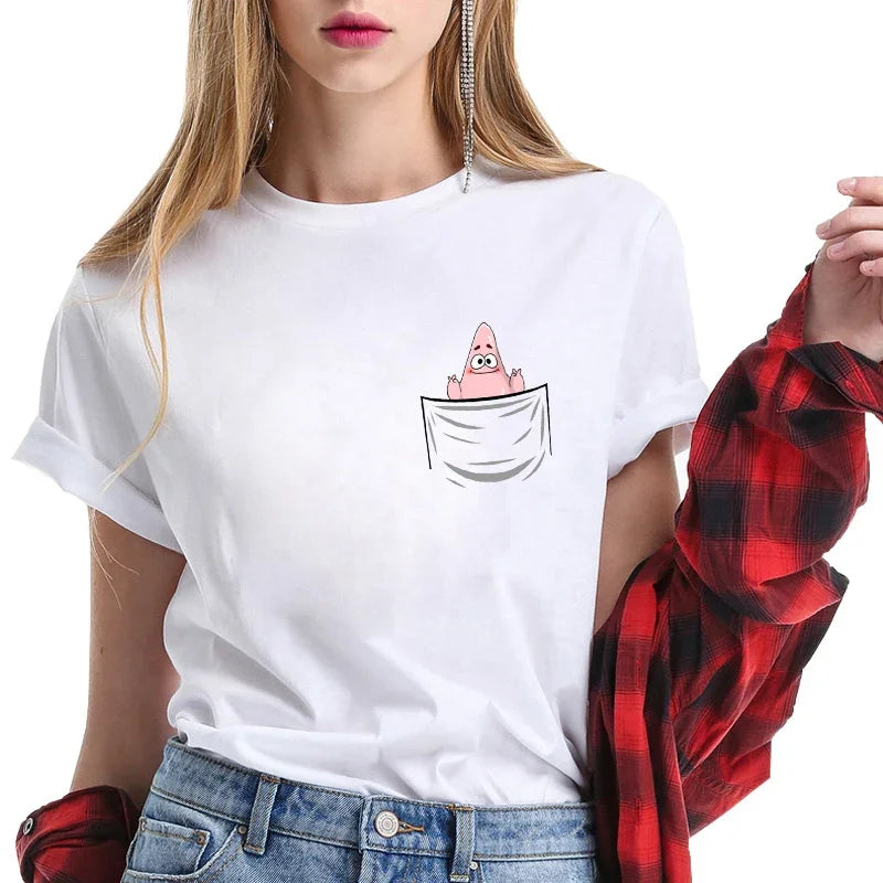 T-shirt Bob l'Éponge : Patrick dans la poche