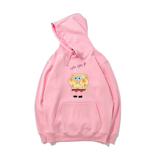 Hoodie rose Bob l'Éponge : style mignon