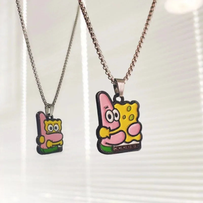 Spongebob Pärchen-Halsketten – Duo Anhänger