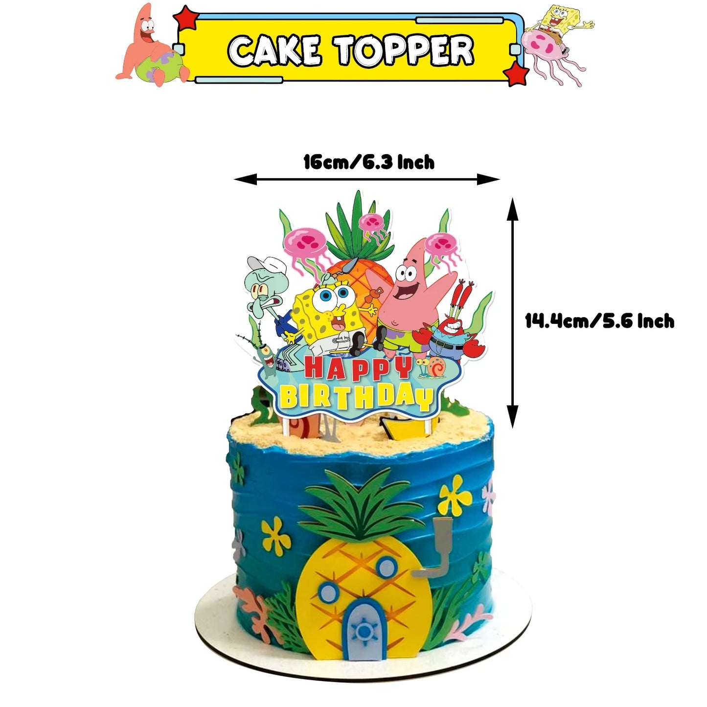 Spongebob Luftballons - Mehrfarbiges Set