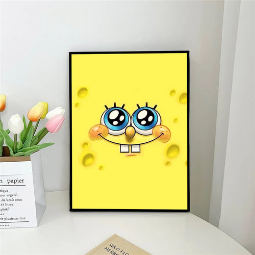 Poster Bob l'Éponge : visage kawaii
