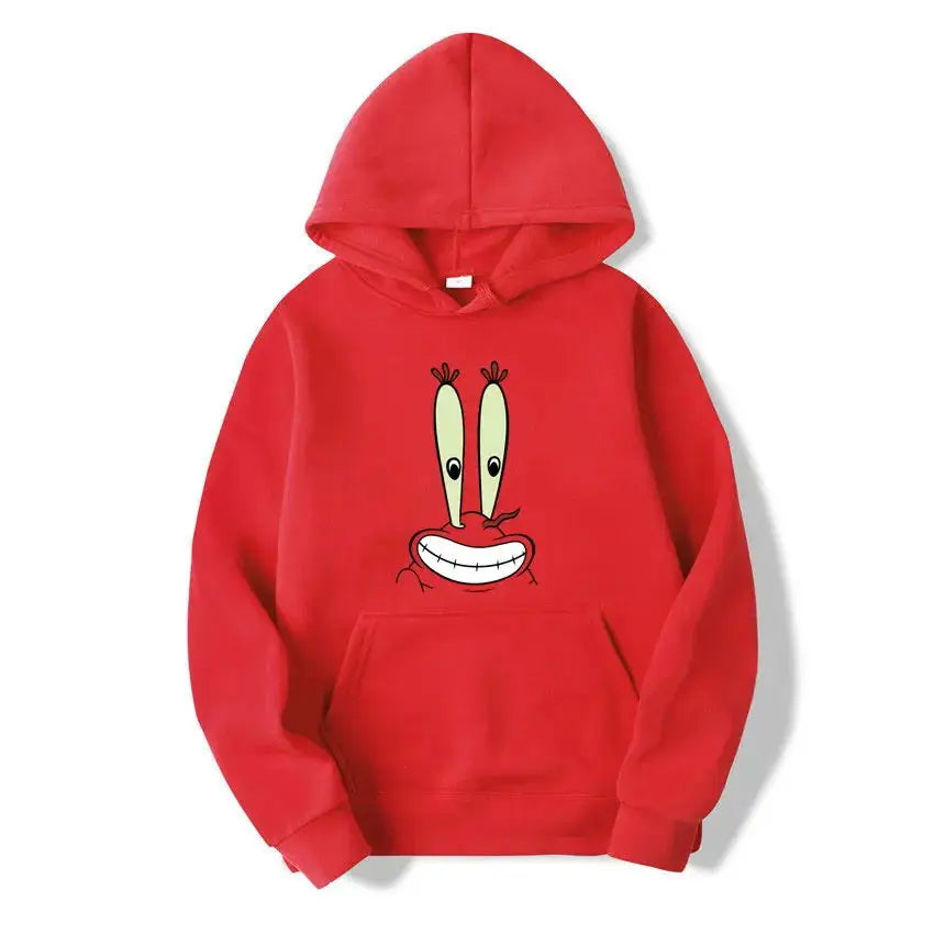 Pull rouge Bob l'Éponge : Mr. Krabs en costume