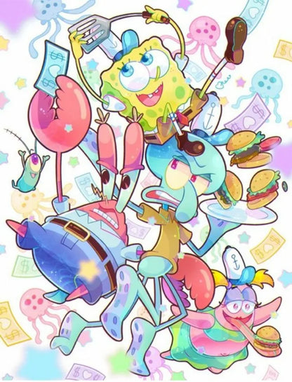 Diamond Painting Spongebob Schwammkopf - Geburtstag