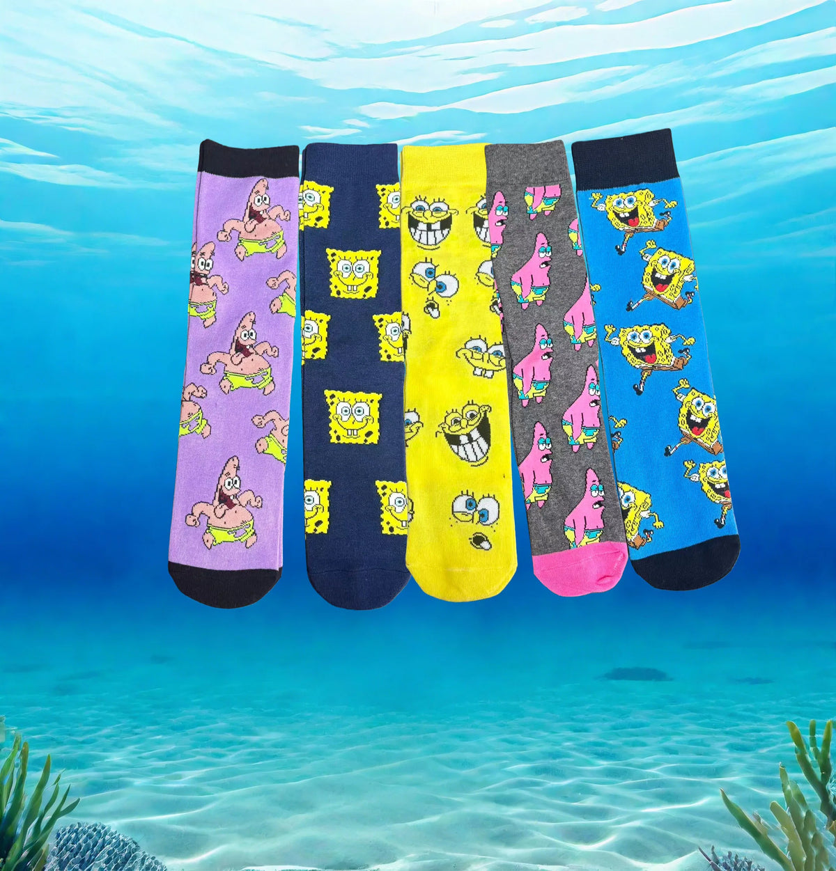 Socken Spongebob Schwammkopf - Duo Marineblau