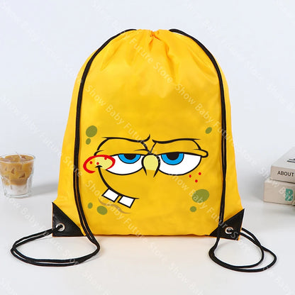 SpongeBob Rucksack – Gelber Kordelzug-Turnbeutel