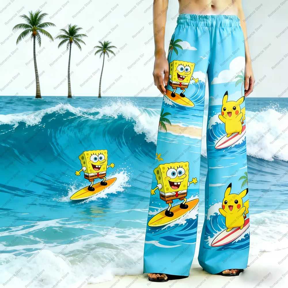 Spongebob Schwammkopf-Hose – Allover-Bob-Muster