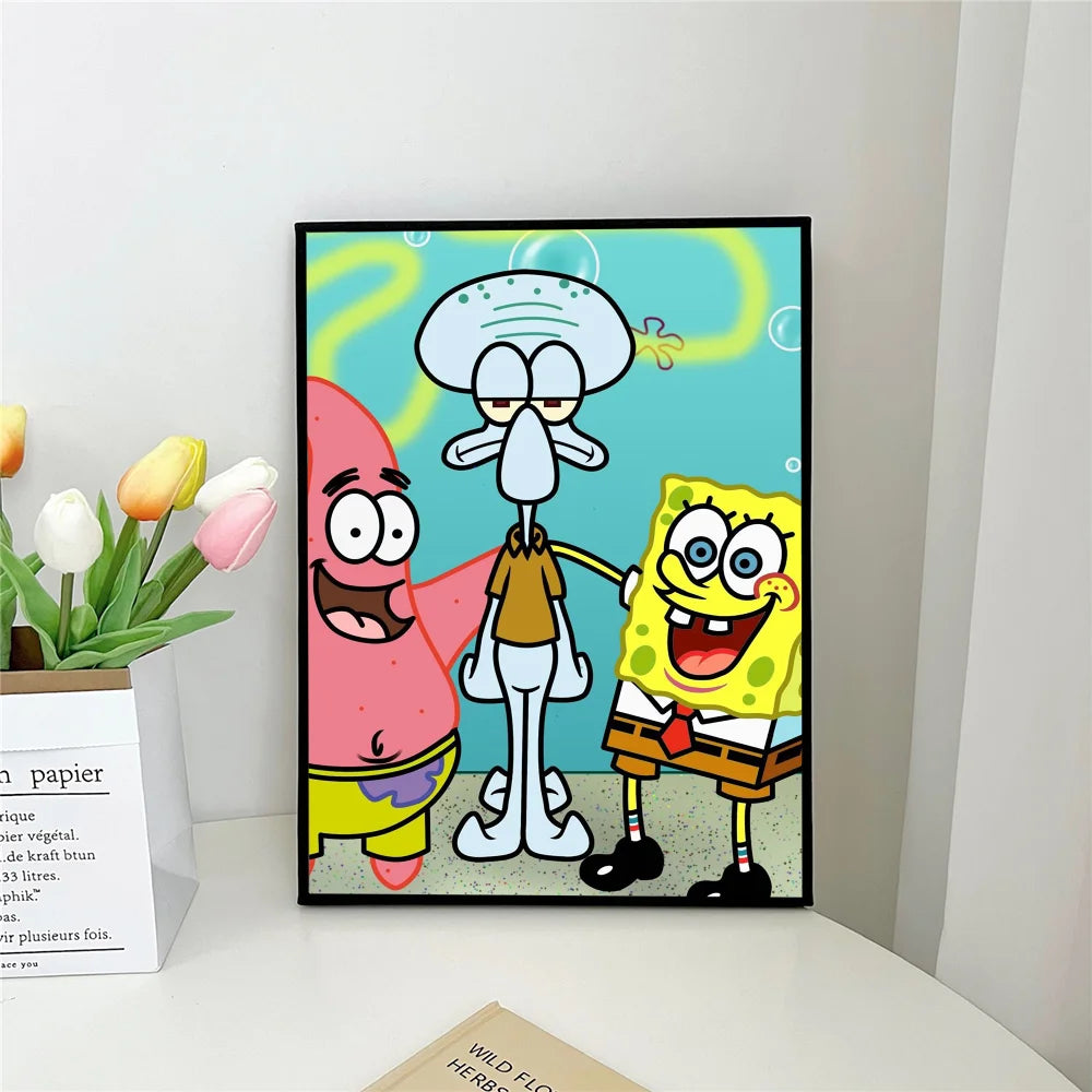 Poster Bob l'Éponge : le trio de Bikini Bottom