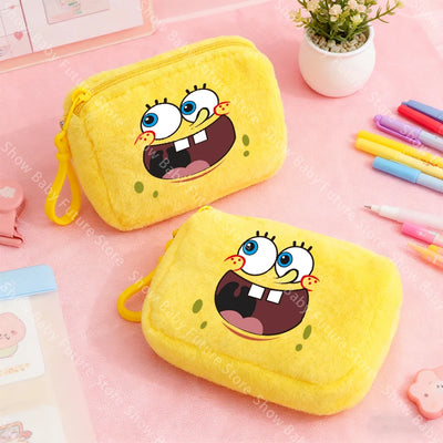 Trousse peluche Bob l'Éponge : visage tout doux