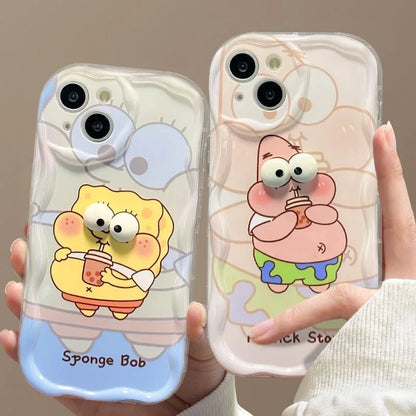 Coque de téléphone rose Bob l'Éponge : Patrick et son milkshake