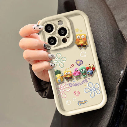Spongebob Hülle - Modell Familie 3D Beige